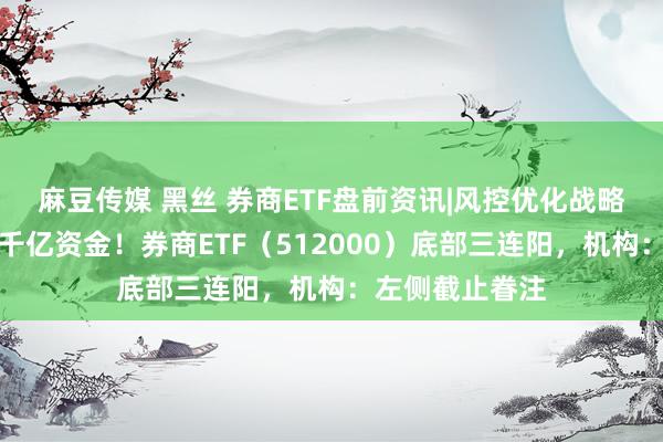 麻豆传媒 黑丝 券商ETF盘前资讯|风控优化战略落地，开释近千亿资金！券商ETF（512000）底部三连阳，机构：左侧截止眷注