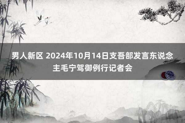 男人新区 2024年10月14日支吾部发言东说念主毛宁驾御例行记者会