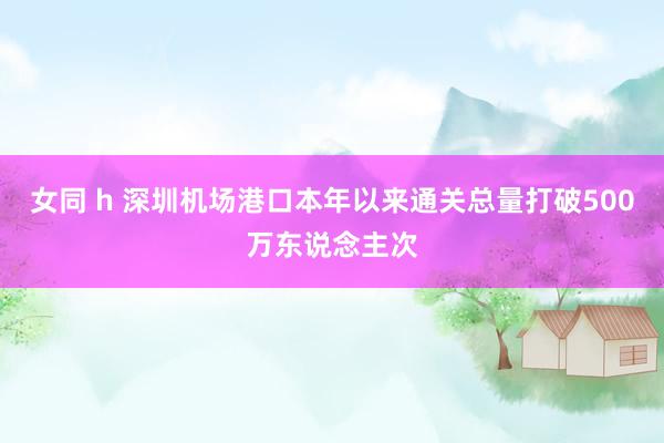 女同 h 深圳机场港口本年以来通关总量打破500万东说念主次