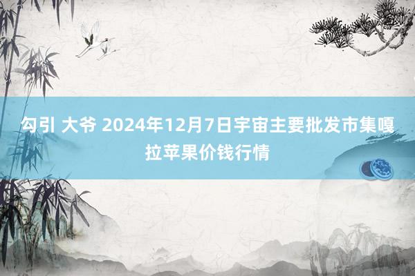 勾引 大爷 2024年12月7日宇宙主要批发市集嘎拉苹果价钱行情