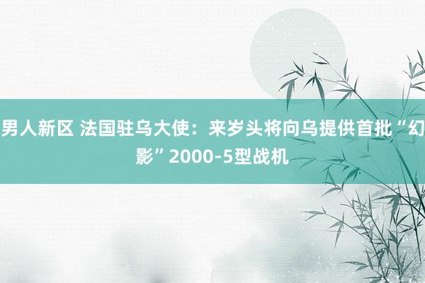 男人新区 法国驻乌大使：来岁头将向乌提供首批“幻影”2000-5型战机