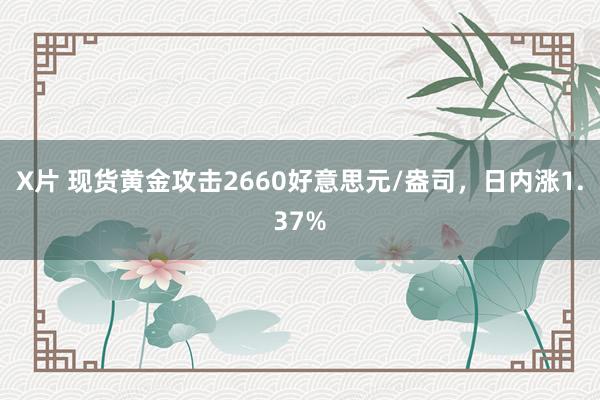 X片 现货黄金攻击2660好意思元/盎司，日内涨1.37%