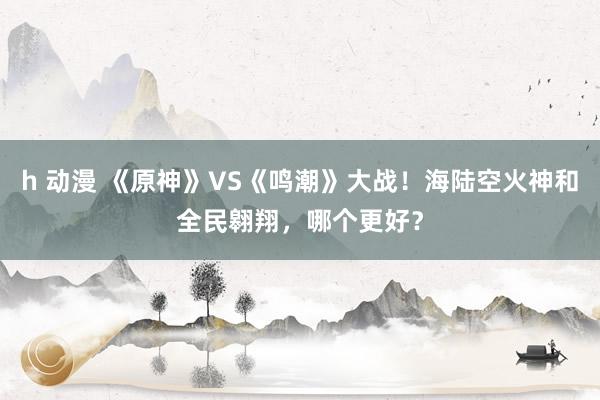 h 动漫 《原神》VS《鸣潮》大战！海陆空火神和全民翱翔，哪个更好？