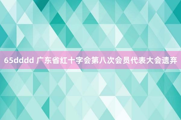 65dddd 广东省红十字会第八次会员代表大会遗弃