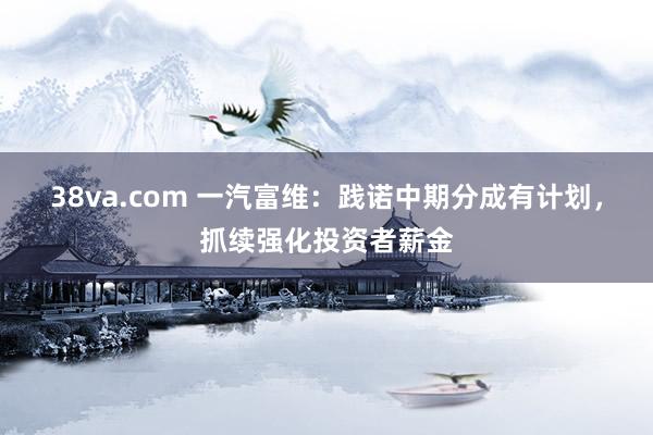 38va.com 一汽富维：践诺中期分成有计划，抓续强化投资者薪金