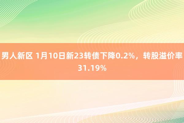 男人新区 1月10日新23转债下降0.2%，转股溢价率31.19%