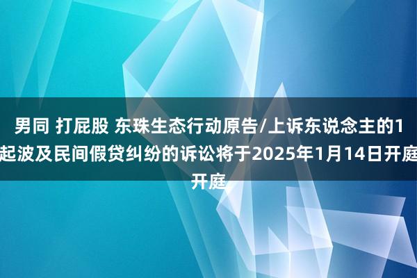 男同 打屁股 东珠生态行动原告/上诉东说念主的1起波及民间假贷纠纷的诉讼将于2025年1月14日开庭